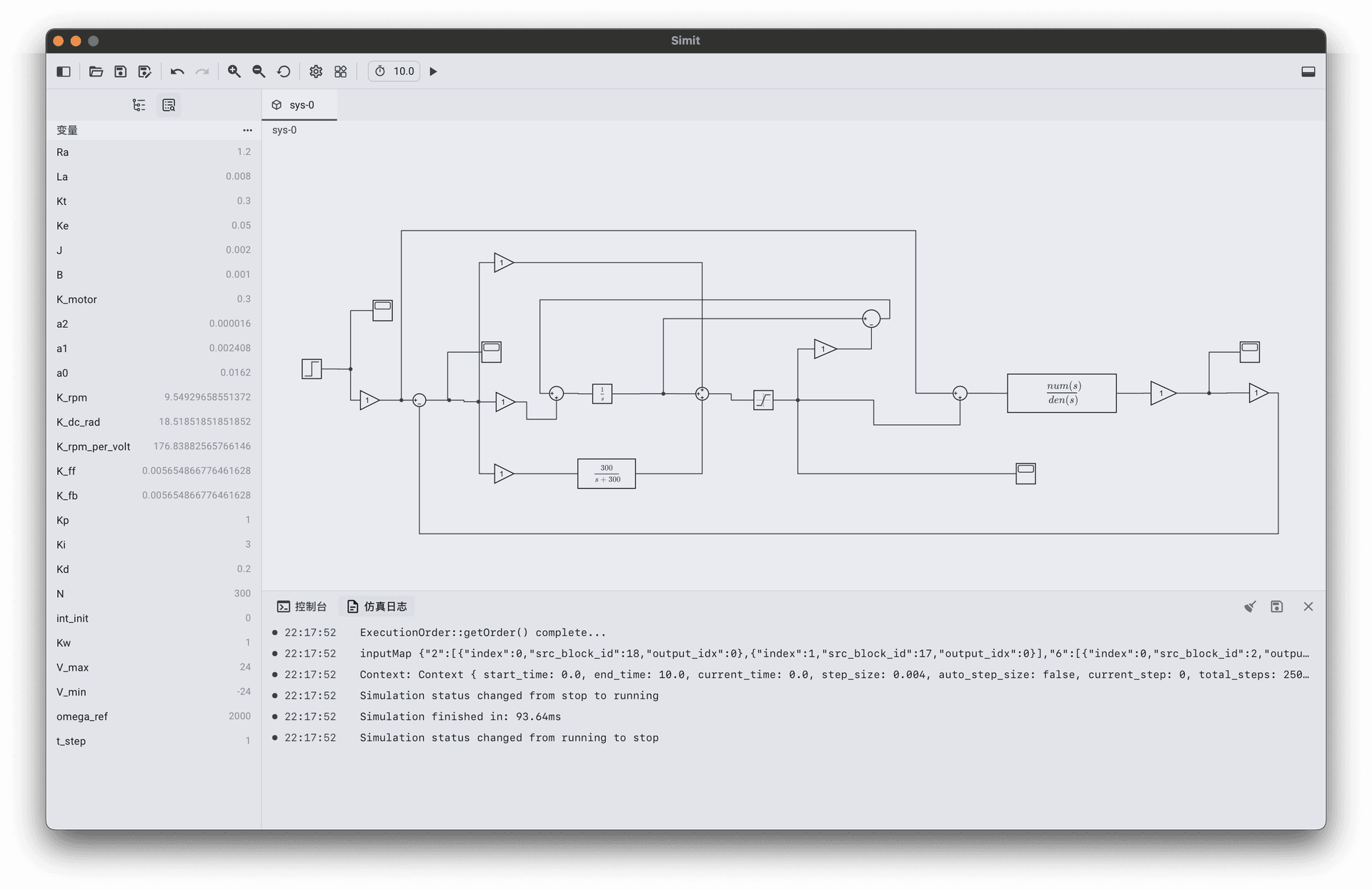 Motor Control Diagram